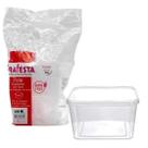 Pote quadrado 600 ml c/tp c/lacre 10un