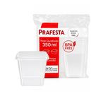Pote Quadrado C/Tampa 350ml com 20 Unidades Prafesta Pote Quadrado C/Tampa 350ml com 20 Unidades Prafesta