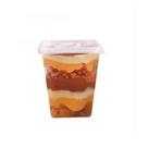 Pote Quadrado Descartável c/ Tampa 350ml 20 UN