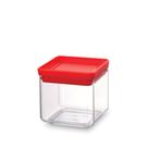 Pote quadrado em polipropileno vermelho 700ml Brabantia