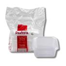 Pote Quadrado Freezer e Microondas 150ml com Tampa Prafesta com 20 unidades