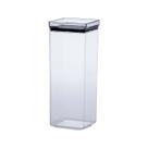 Pote Quadrado Hermética Lumini Cristal Empilhável 2,200 Ml C 11 X L 11 X A 28 Cm 1163
