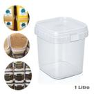 Pote Quadrado Lacre Plástico Sorvete Farofa Mel 1000ml -50 Unid