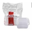 Pote Quadrado Microondas E Freezer 150ml C/20 Unidades Prafesta
