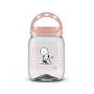 Pote Ração 1,7 litros Snoopy Best Friends Plástico Tampa Estampa