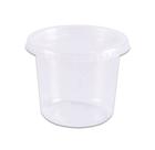 Pote Redondo 350ML Com Tampa Cristal Pacote Com 24 unidades Prafesta