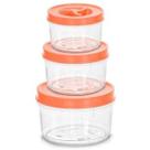 Pote Redondo Baixo P M G Transparente C/ Rosca Desmontado