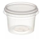 Pote redondo c/ tampa Cristal Freezer G307 145ml 100 unid Pote redondo c/ tampa Cristal Freezer G307 145ml 100 unid