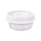 Pote Redondo Com Tampa Rosca De 400 Ml Branco