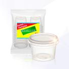 Pote Redondo Com Tampa Transparente 140ml C/40x25 Und