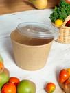 Pote Redondo de Papel Kraft Biodegradável para Alimentos - 480 ml - 10 Unidades Pote Redondo de Papel Kraft Biodegradável para Alimentos - 480 ml - 10 Unidades