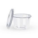Pote Redondo Descartável c/ Tampa 250ml 24 UN