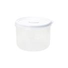 Pote Redondo Para Micro-ondas E Freezer Com Válvula 1l - Linha Wave Plasvale Branco