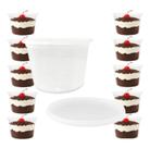Pote Redondo Tampa Lacre 10Un 450ml Bolo Doce Pote Redondo Tampa Lacre 10Un 450ml Bolo Doce