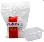 Pote Retangular 1500ML Com Tampa Cristal Pacote Com 10 Unidades Prafesta