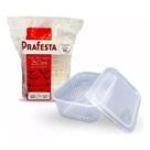 Pote Retangular 250ml Marmita Freezer Microondas 48 unid