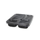 Pote Retangular 4 divisórias 1225ml Preta G324 Galvanotek com 50 unidades Pote Retangular 4 divisórias 1225ml Preta G324 Galvanotek com 50 unidades