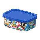 Pote Retangular 500ml Lancheira Infantil Hermético Mantimentos Plástico