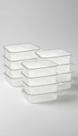 Pote Retangular 700ml Pacote 25 Unid. Freezer Micro-ondas Pote Retangular 700ml Pacote 25 Unid. Freezer Micro-ondas