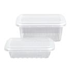 Pote Retangular 750ml PP Transparente Copozan Caixa 144 Unidades Livre de BPA Marmita Fitness