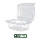 Pote Retangular C/ Tampa Articulada 1000ml c/ 24un Rioplastic
