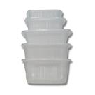 Pote Retangular com Tampa 500ml Rioplastic 12 Pacotes com 24 Unidades Cada Total 288 Unidades