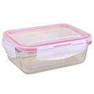 Pote Retangular de Vidro 570ml com Tampa Hermética Cazza