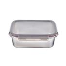 Pote Retangular Em Aço Inox 2,25 Litros Kenya