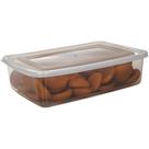 Pote Retangular em Plástico c/ Tampa 2800ml