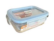 Pote Retangular Hermético Vidro 370ml