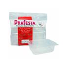 Pote Retangular Lacre Marmita Microondas/freezer 500ml C/10 Unidades Prafesta