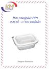 Pote retangular PP1 200 ml c/450 unid. - Starpack - embalagem freezer e microondas (11691)