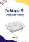 Pote retangular PP4c/tampa 1000 ml c/10 unid. - Starpack - embalagem freezer e microondas (16079) Pote retangular PP4c/tampa 1000 ml c/10 unid. - Starpack - embalagem freezer e microondas (16079)