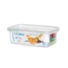 Pote Retangular Quality 1,2l Rischioto 0203