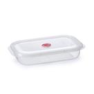 Pote Retangular Transparente Raso com Válvula 1,9 LT - NITRON