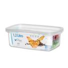 Pote Retangular Transparente Volare 1,2 L Rischioto