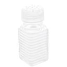 Pote Saleiro Pimenteiro Lyor 80ml Temperos Quadrado de Vidro com Tampa Plástica