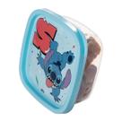 Pote Stitch Porta Lanche Mantimentos Lancheira Infantil Escolar Quadrado Livre Bpa Decorado 580 ml