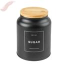 Pote Sugar 1,1L capacidade com Tampa de Bambu Linha Sense Lançamento Ou Pote Sugar 1,1L capacidade com Tampa de Bambu Linha Sense Lançamento Ou