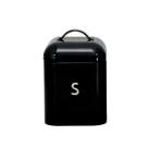 Pote Sugar Retro Hermético em Metal Preto 1500ml