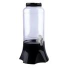 Pote Suqueira com Suporte Preta 3,5LT Grande Multiuso Dispenser Produtos de Limpeza
