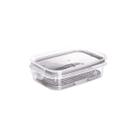 Pote Tampa Hermético com Travas Escorredor 500ml Plasútil Cinza Modular Mantimentos Plástico Moderno