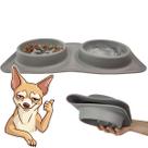 Pote Tapete Duplo Silicone Comedouro Bebedouro Portatil Cachorro Gato Viagem