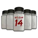 Pote Tempero Kit 14 Potes+24 Etiquetas Adesivas Q170 Preta