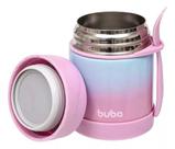 Pote Térmico Buba Degrade Aço Inoxidável Com Talher +6M - Pote Térmico Buba Degrade Aço Inoxidável Com Talher +6M -