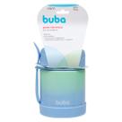 Pote Térmico Buba Inox com Talher Degradê Azul 320ml Pote Térmico Buba Inox com Talher Degradê Azul 320ml
