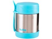 Pote Térmico com Talher Inox Azul 320ml Buba Pote Térmico com Talher Inox Azul 320ml Buba