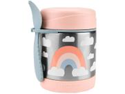 Pote Térmico com Talher Spark Style Arco-Íris Skip Hop