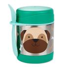 Pote Térmico Com Talher Zoo Cachorro Pug Skip Hop Rosa