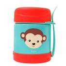 Pote Térmico Em Aço Inox Com Talher 320ml Animal Fun Para Passeio Viagem Baby Buba Pote Térmico Em Aço Inox Com Talher 320ml Animal Fun Para Passeio Viagem Baby Buba